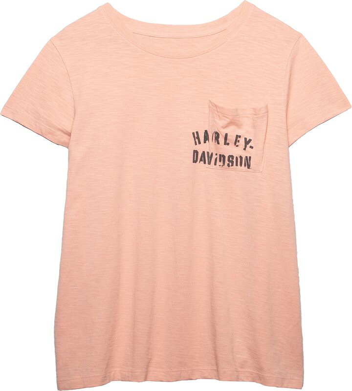 Harley-Davidson T-Shirt Tour Of Duty Pocket- Dusty Pink | 96451-22VW
