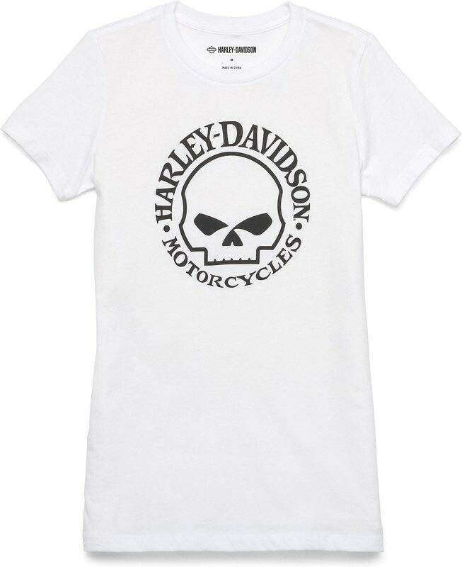 Harley-Davidson Women´S Skull Graphic Tee- White | 99155-22VW