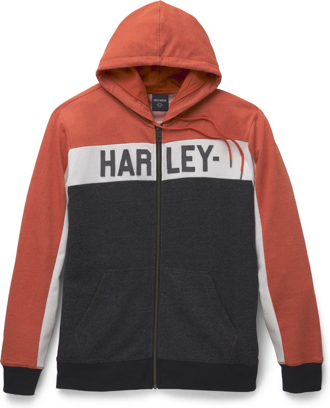 Harley-Davidson Traditional Zip-Up Hoodie For Men- Colorblock Design | 96498-22VM｜ワンダーテック 25,404円