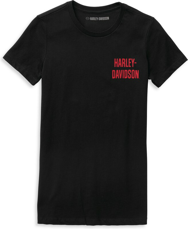 Harley-Davidson Forever Freedom Eagle T-Shirt For Women- Black Beauty 2 | 96637-22VW｜ワンダーテック