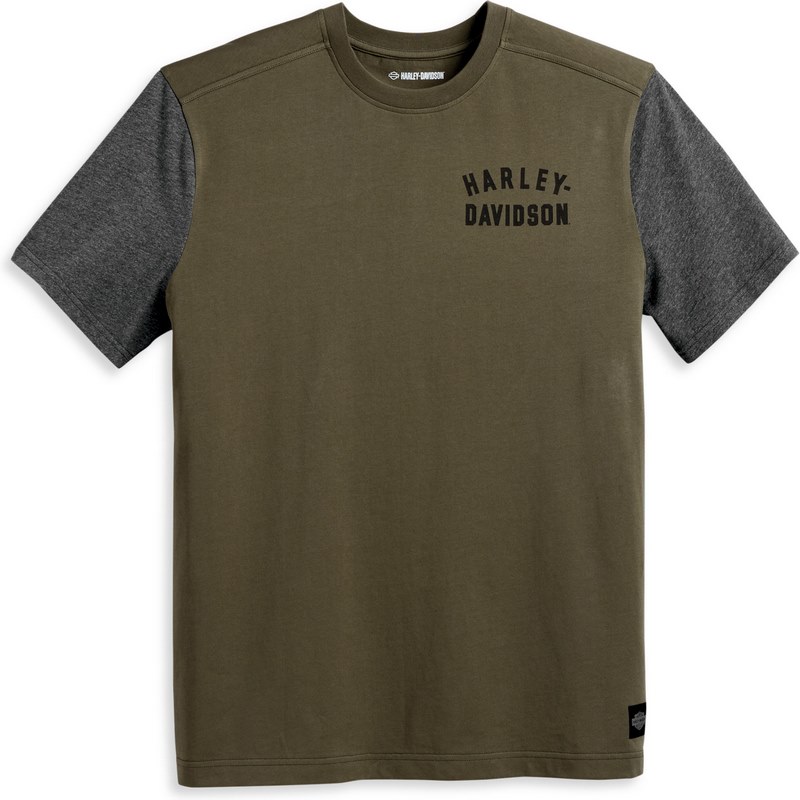 Harley-Davidson Tee-Knit- Colorblock-Design-Grape Leaf | 96045-23VM｜ワンダーテック