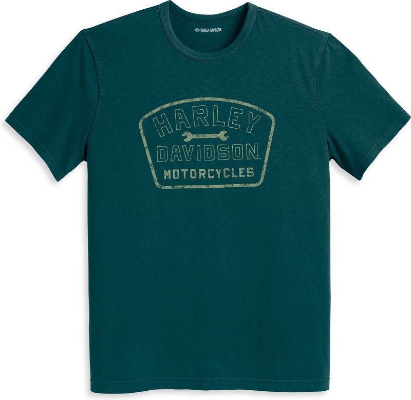 Harley-Davidson Tee-Knit- Deep Teal | 96058-23VM