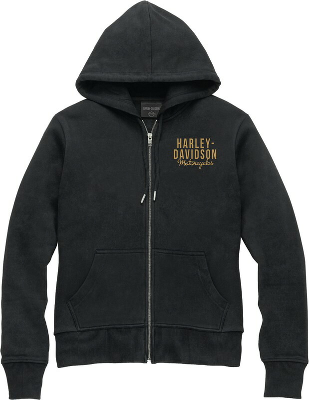 Harley-Davidson Women'S Special Zip Front Hoodie- Black Beauty Heather | 96185-23VW 24,430円