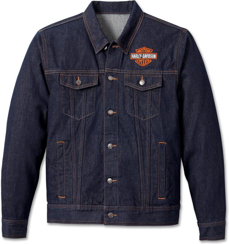 Harley-Davidson Men'S Denim Jacket- Dark Indigo | 99027-23VM