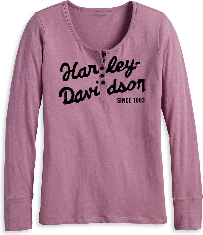 Harley-Davidson Henley-Knit- Dusky Orchid | 96244-23VW 16,502円