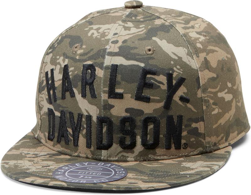Harley-Davidson Cap-Bb-Woven-Racer Front- Camo/Green | 97602-23VM