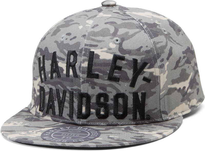 Harley-Davidson Cap-Bb-Woven-Racer Front- Camo/Grey | 97601-23VM