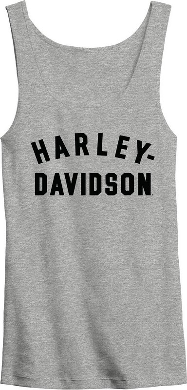 Harley-Davidson Women'S Ultra Classic Racer Font Tank- Light Grey Heather | 99015-23VW｜ワンダーテック