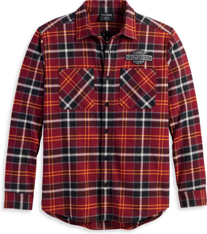 Harley-Davidson Milwaukee Shirt For Men- Red Check | 96373-23VM