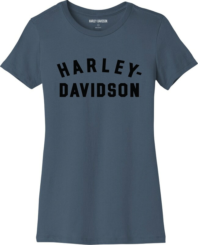 Harley-Davidson Tee-Knit- Dusty Blue | 96437-23VW