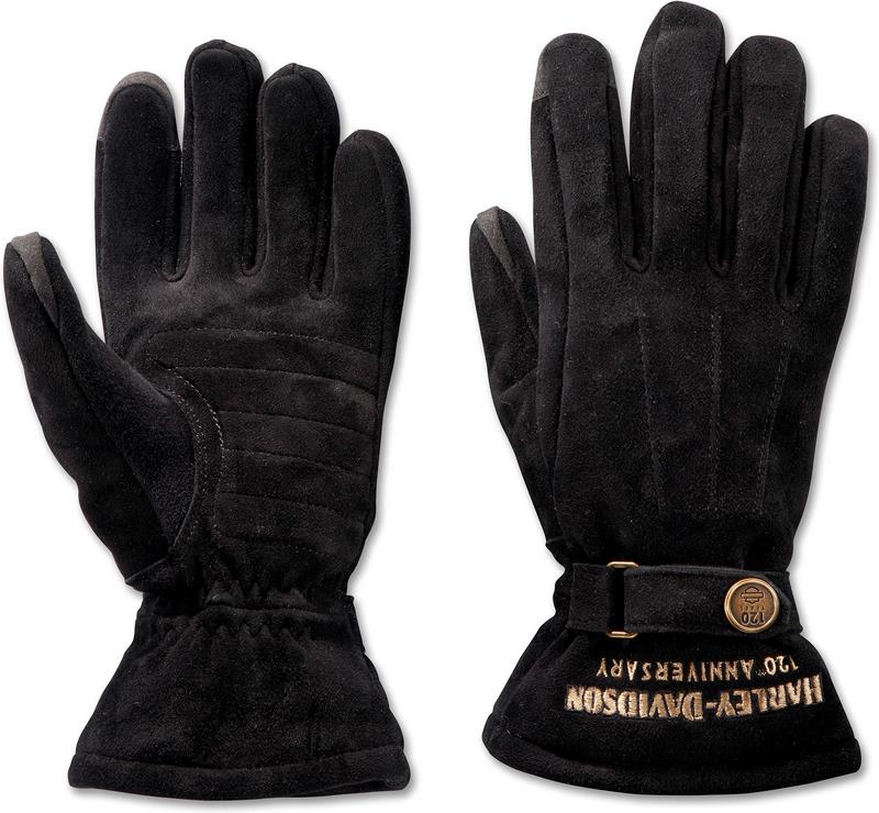Harley-Davidson 120Th Anniversary Wistful Leather Gloves For Women- Black | 97216-23VW｜ワンダーテック