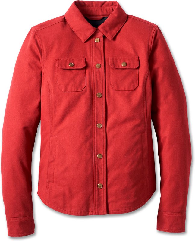 Harley-Davidson Women'S 120Th Anniversary Operative Riding Shirt Jacket- Merlot | 97207-23EW|ワンダーテック