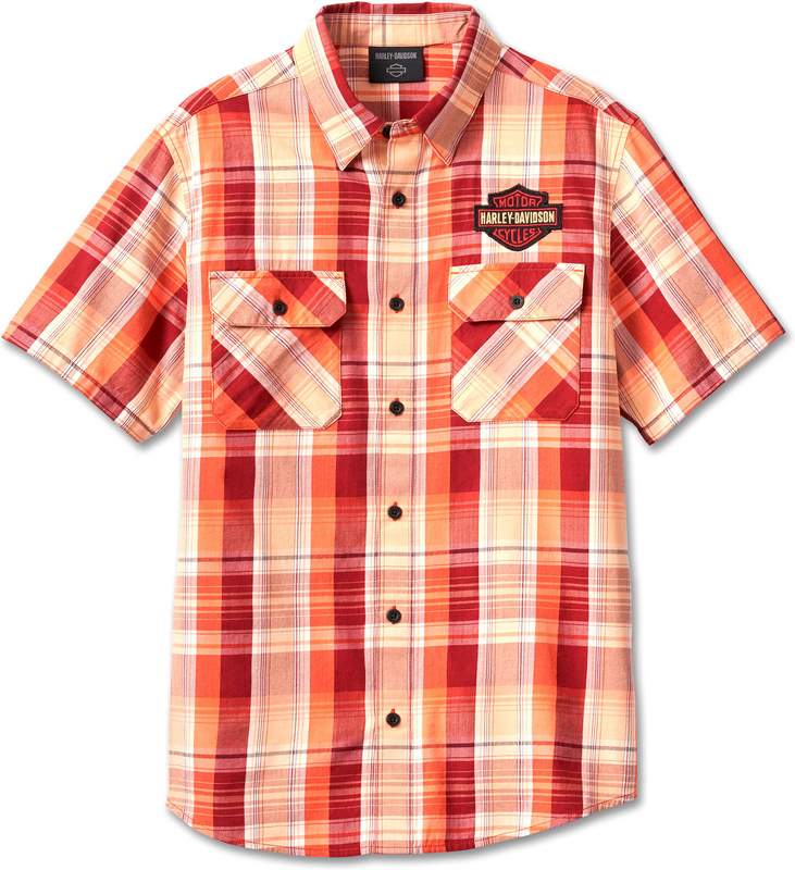 Harley-Davidson Shirt-Woven- Yarn Dyed Plaid-Merlot | 96616-23VM|ワンダーテック