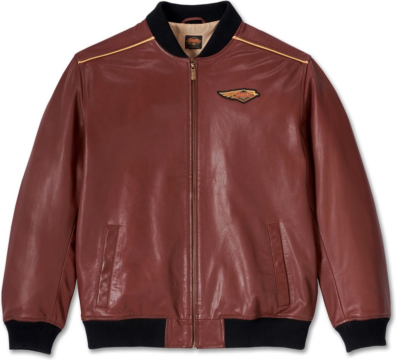 Harley-Davidson Men'S 120Th Anniversary Leather Jacket- Rum Raisin Leather | 97035-23VM|ワンダーテック