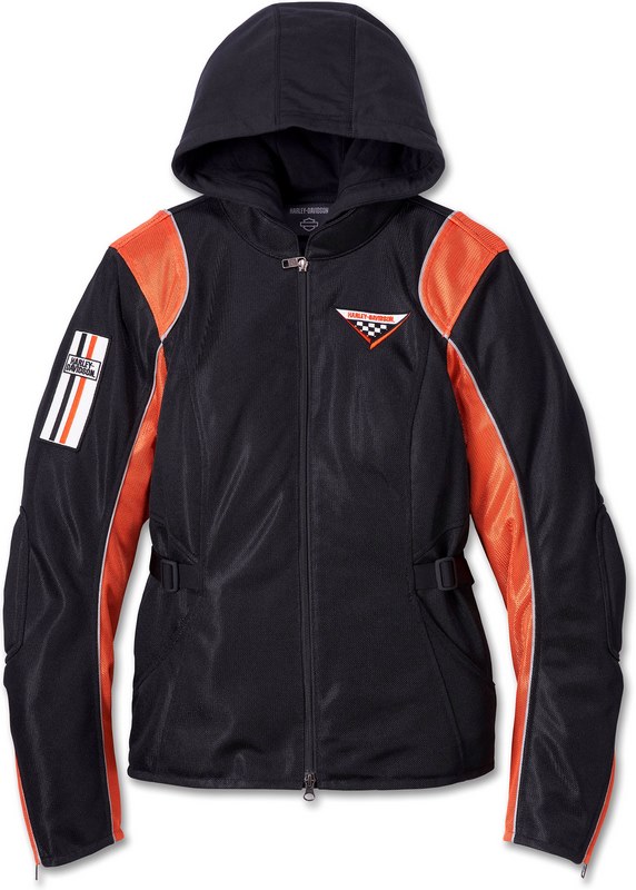 Harley-Davidson Jacket-Cora-3In1-Mesh Txtil- Black/Orange | 98144-23EW