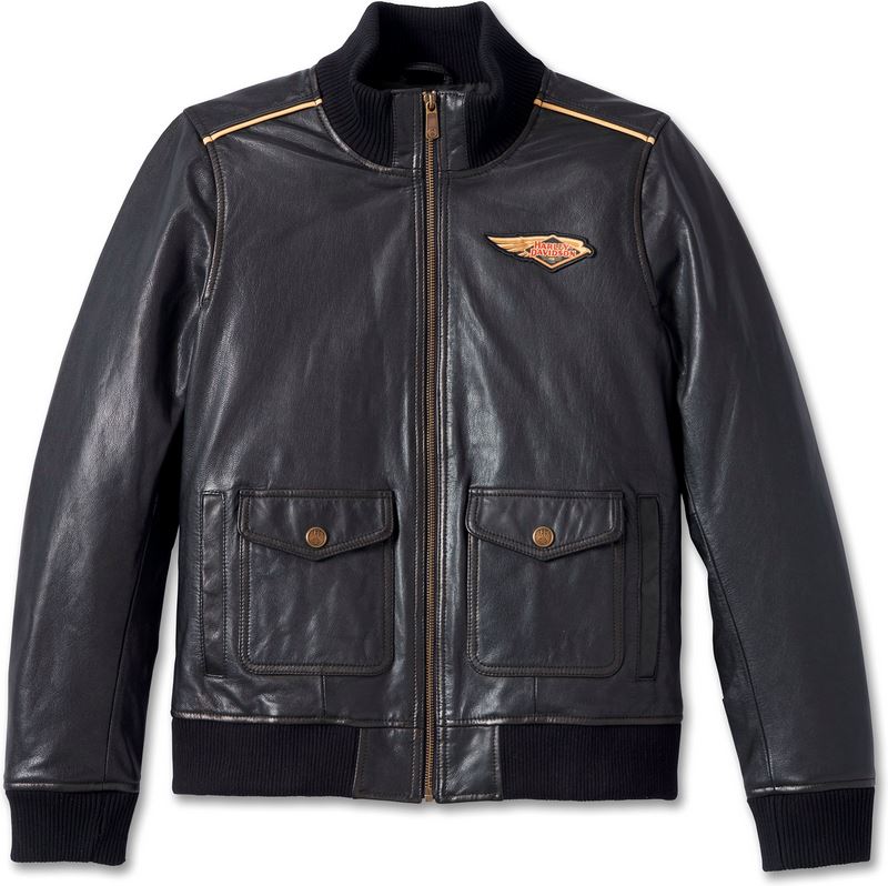 Harley-Davidson 120Th Anniversary Bomber Leather Jacket For Women- Black | 97039-23VW