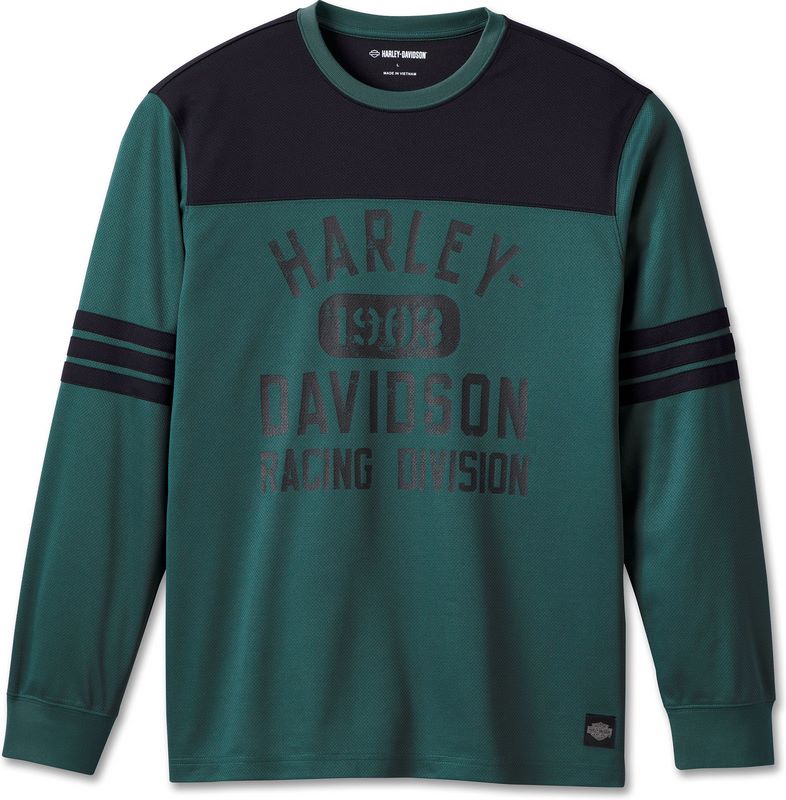 Harley-Davidson Men'S Racing Jersey- Colorblock-Design-Bistro Green | 96545-23VM｜ワンダーテック