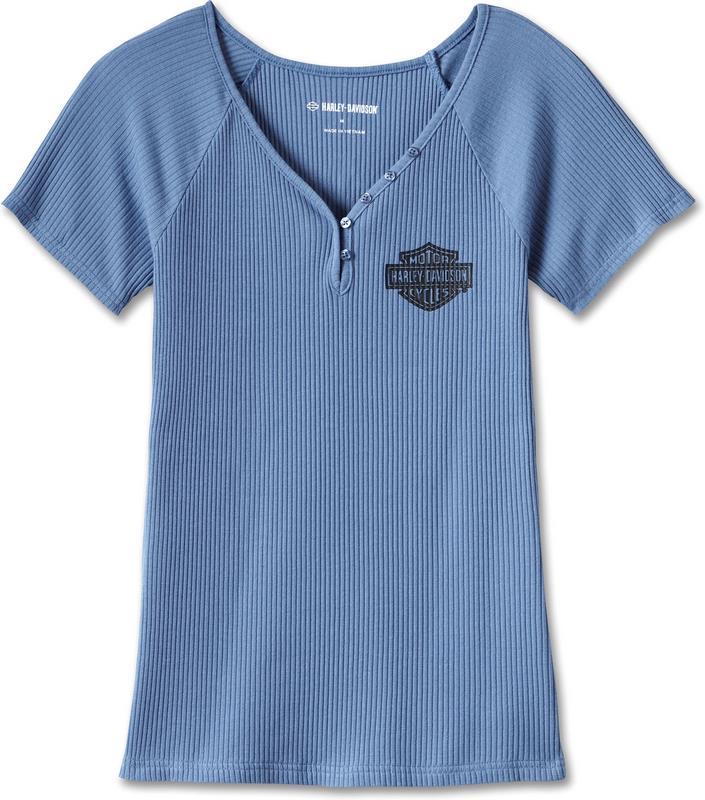 Harley-Davidson Tee-Knit- Colonial Blue | 96701-23VW