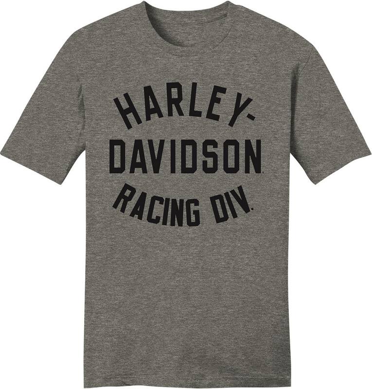 Harley-Davidson Men'S Racing Div. Tee- Medium Grey Heather | 96590-23VM