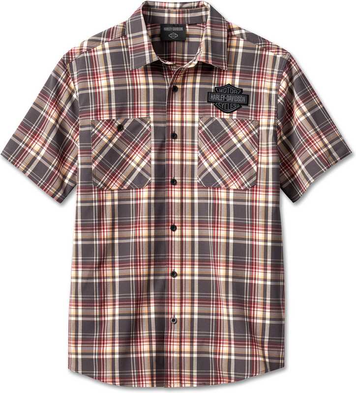 Harley-Davidson Shirt-Woven- Multi Plaid | 96620-23VM