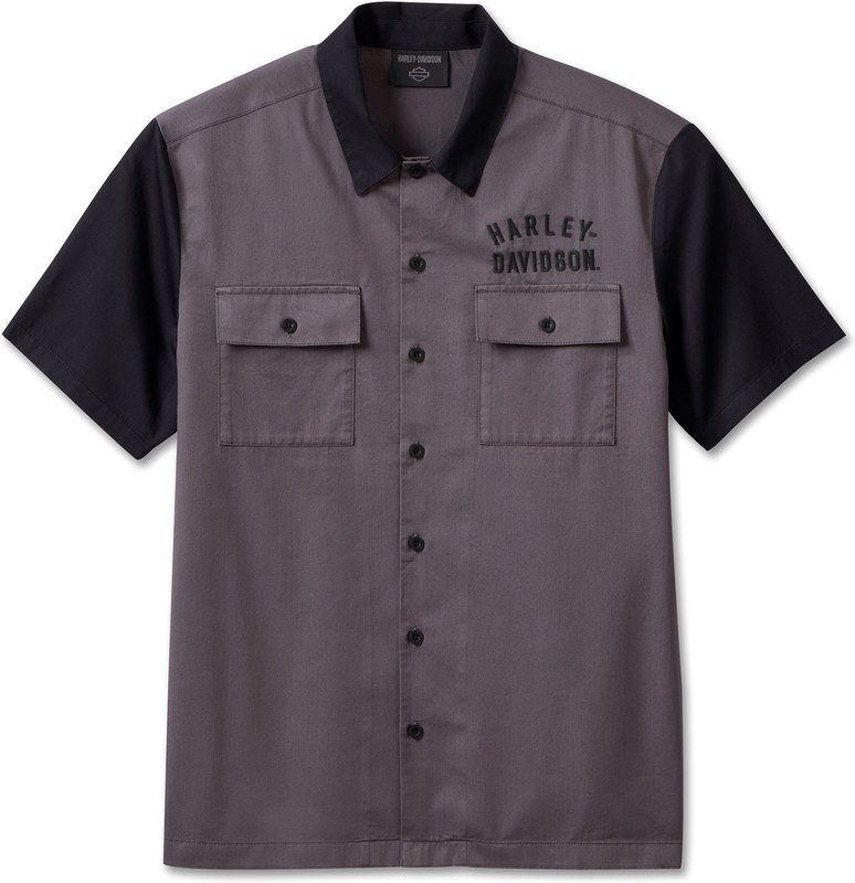Harley-Davidson Shirt-Woven- Blackened Pearl | 96622-23VM 24,353円
