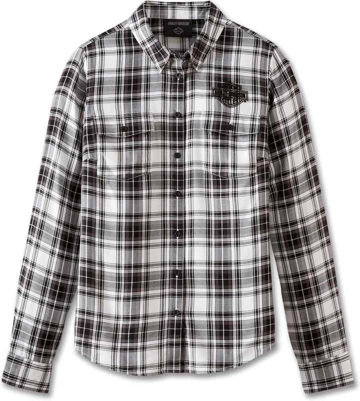 Harley-Davidson Shirt-Woven- Yarn Dyed Plaid-Black Beauty | 97509-23VW｜ワンダーテック