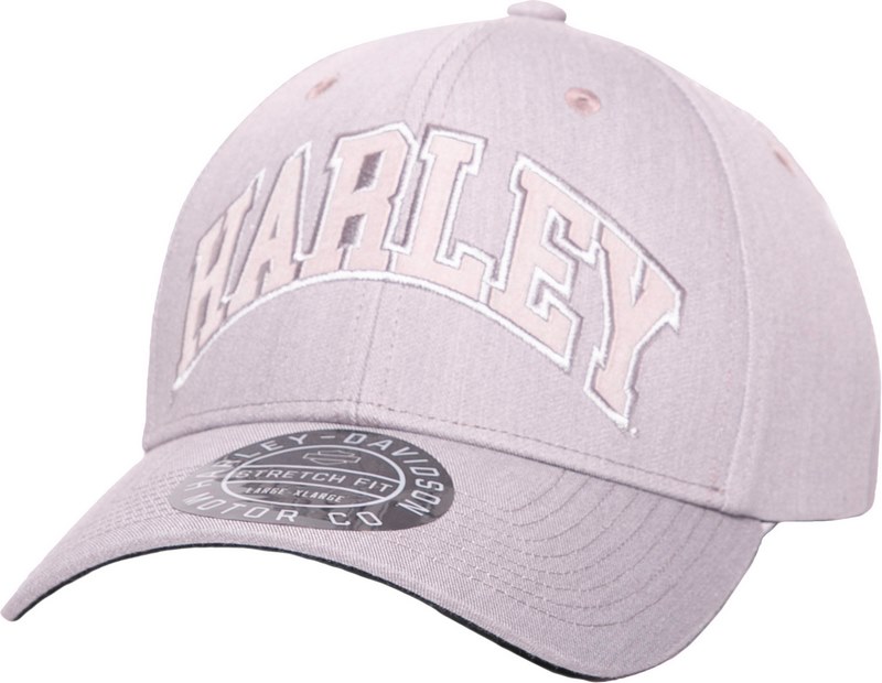 Harley-Davidson Staple Stretch Fit Cap- Heather Grey | 97798-23VM｜ワンダーテック