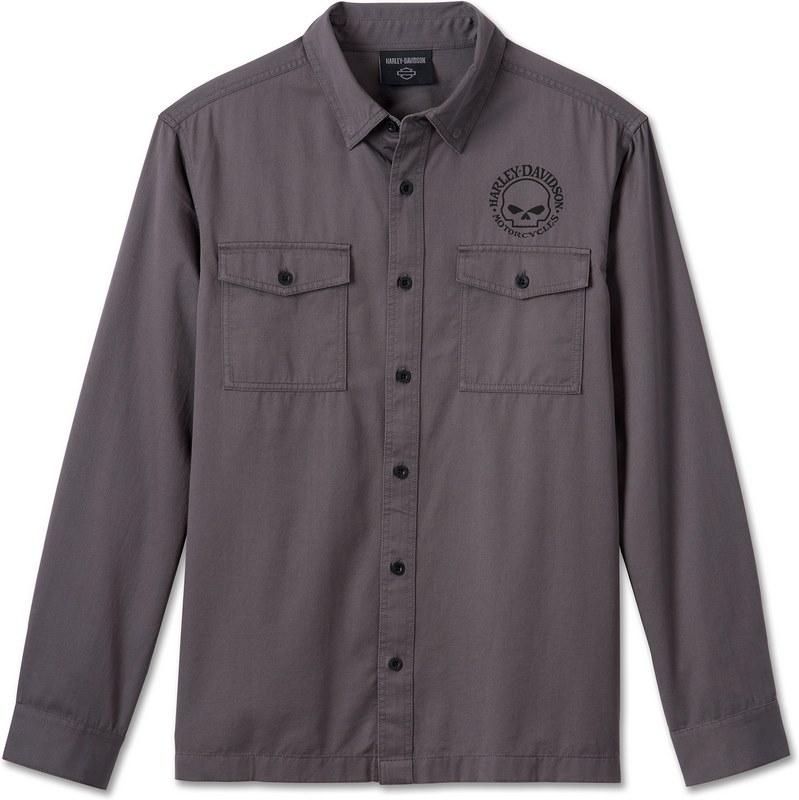 Harley-Davidson Shirt-Woven- Blackened Pearl | 99057-24VM