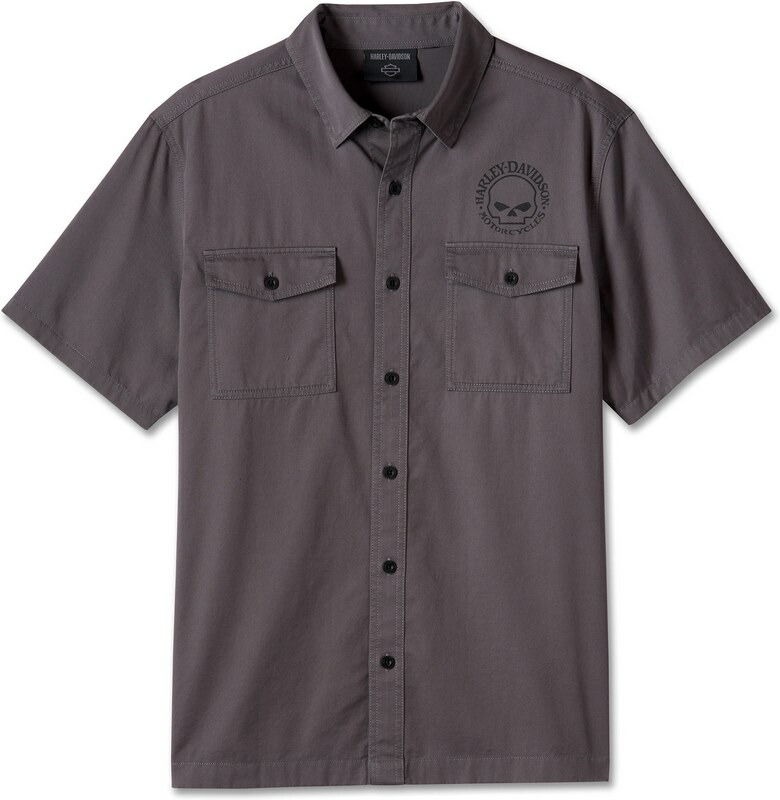 Harley-Davidson Shirt-Woven- Blackened Pearl | 99056-24VM