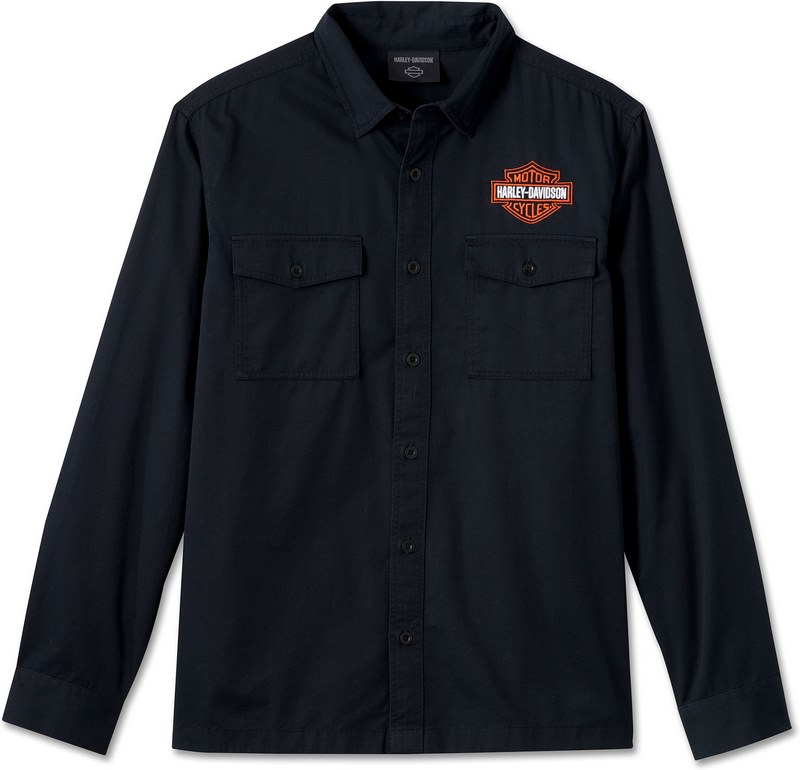 Harley-Davidson Shirt-Woven- Black Beauty | 99054-24VM