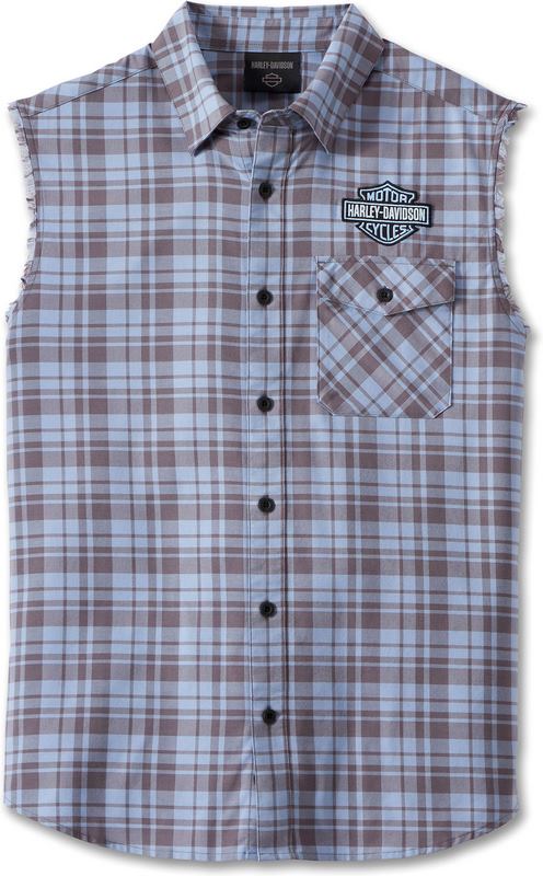 Harley-Davidson Blowout-Woven- Blue Plaid | 96888-23VM