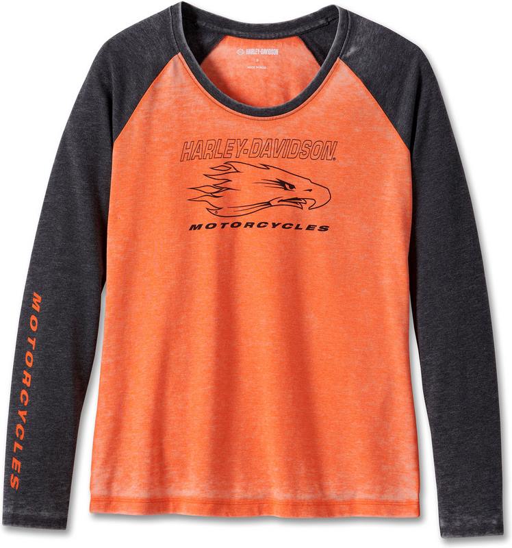 Harley-Davidson Tank-Knit- Colorblock-Design-Harley Orange | 96147-24VW