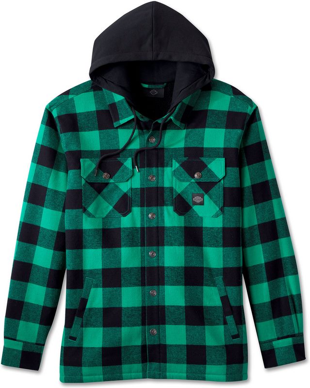 Harley-Davidson Shirt Jacket-Woven- Green Plaid | 96214-24VM｜ワンダーテック
