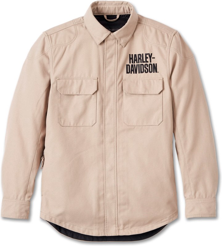 Harley-Davidson Men'S Operative Riding Shirt Jacket- Vintage Khaki | 98138-24VM｜ワンダーテック