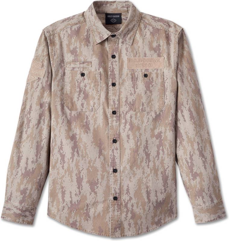 Harley-Davidson Shirt-Woven- Camouflage | 96086-24VM｜ワンダーテック