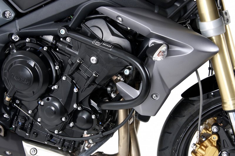 ヘプコ＆ベッカー エンジンプロテクションバー ブラック Triumph Street Triple 675 / R 2013- | 5017520 0｜ワンダーテック
