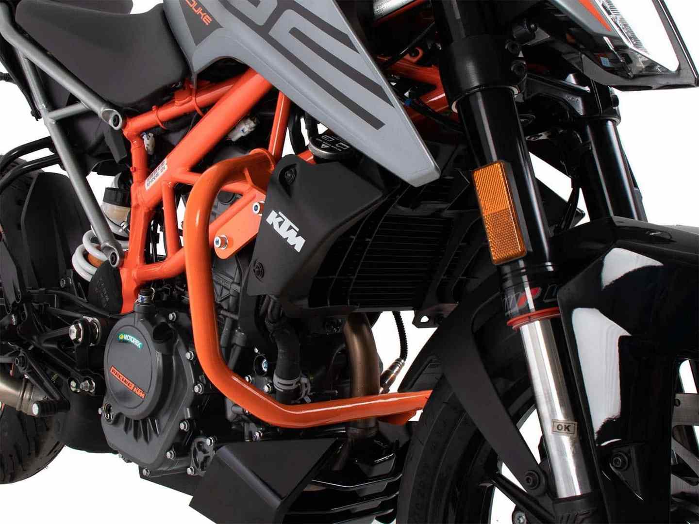 ヘプコ＆ベッカー エンジンガード オレンジ KTM 125 Duke ('21-) | 5017630 00 06