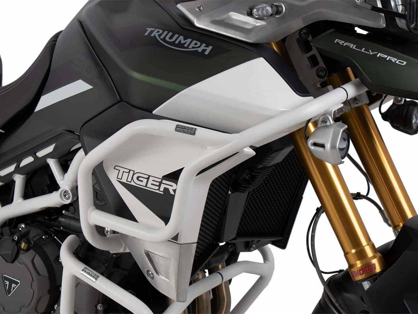 Hepco and Becker / ヘプコアンドベッカー Tankguard ホワイト for Triumph Tiger 850 Sport (2021-) | 5027613 00 03