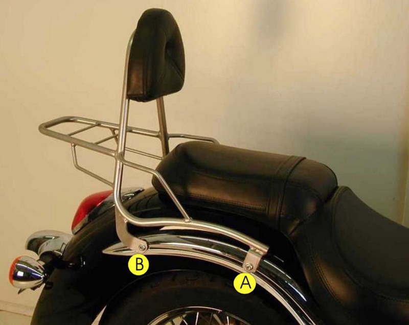 ヘプコ＆ベッカー シーシーバー (リアラック無し) クロム Kawasaki VN 900 Classic / 900 カスタム / Vu｜ワンダーテック