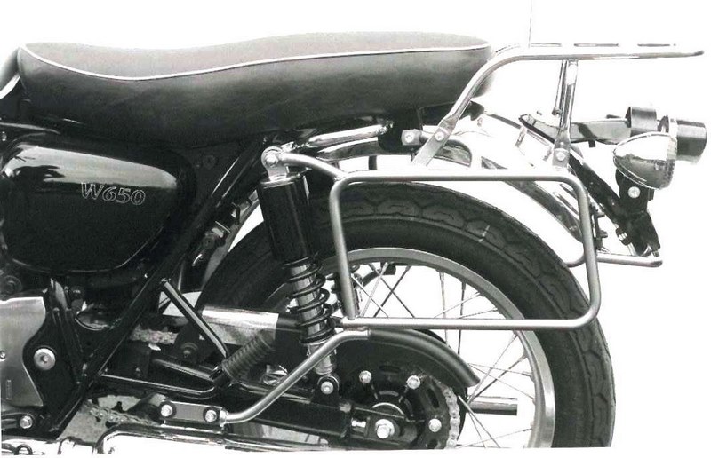 ヘプコ＆ベッカー サイド + トップケースキャリアセット クロム Kawasaki W 650 / W 800 | 650284 00 02