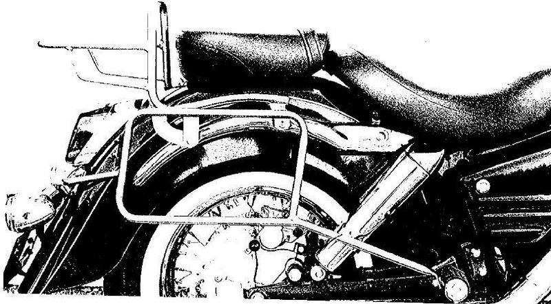 ヘプコ＆ベッカー サイドキャリア パーマネントマウント クロム Honda VT 1100 C3 Shadow | 650906 00 0