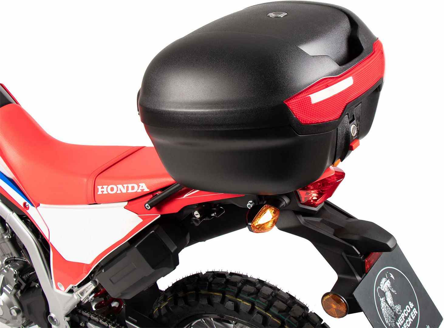 Hepco and Becker / ヘプコアンドベッカー Topcase - Set Journey topcase 40 ブラック incl. carrier for Honda CRF 300 Rall