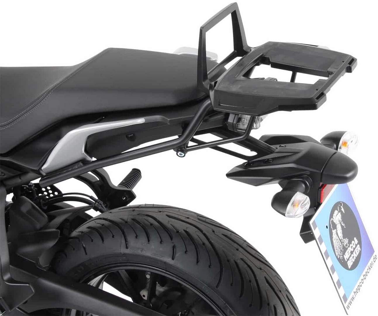 Hepco and Becker / ヘプコアンドベッカー Alurack topcasecarrier ブラック for Yamaha トレーサー 7 (2021-) | 6524568 01 01|ワンダーテック