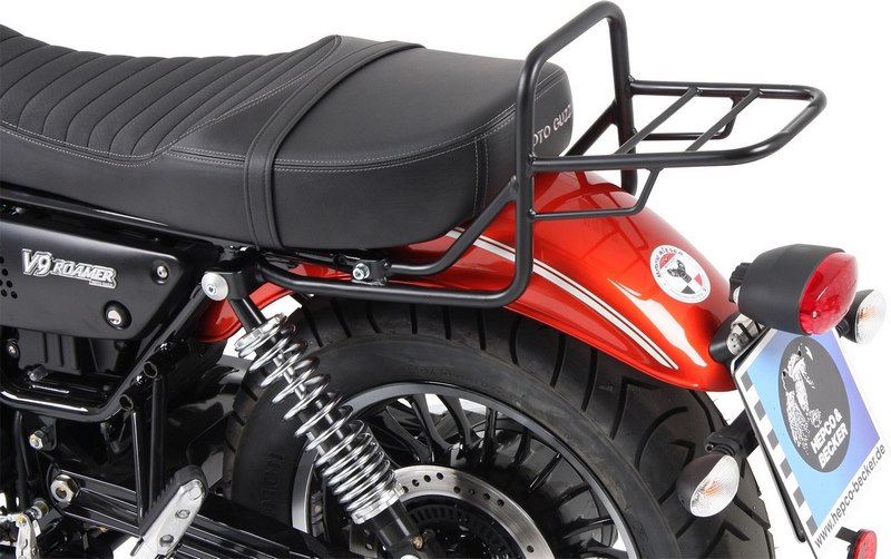 ヘプコ＆ベッカー チューブトップケースキャリア クロム-for long seat Moto Guzzi V 9 Roamer ab Bj. 2017｜ワンダーテック