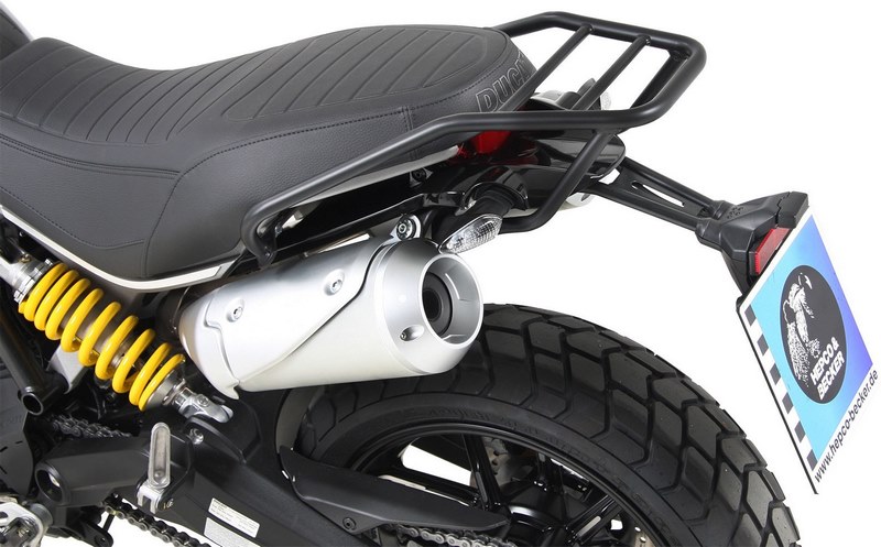 ヘプコ＆ベッカー チューブ リアラック ブラック Ducati スクランブラー 1100 ab 2018 | 6547566 01 01｜ワンダーテック