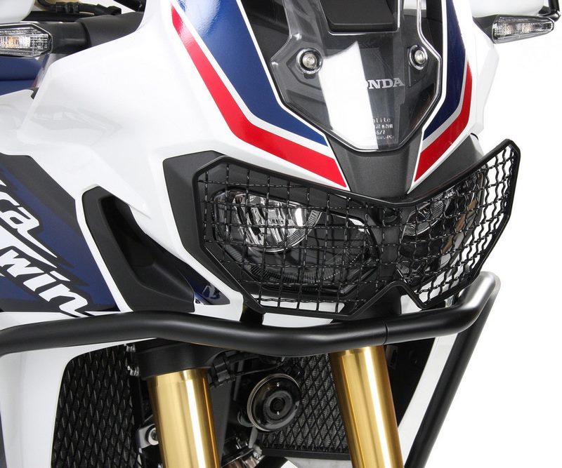 ヘプコ＆ベッカー ヘッドライトグリル - ブラック Honda CRF1000L アフリカツイン