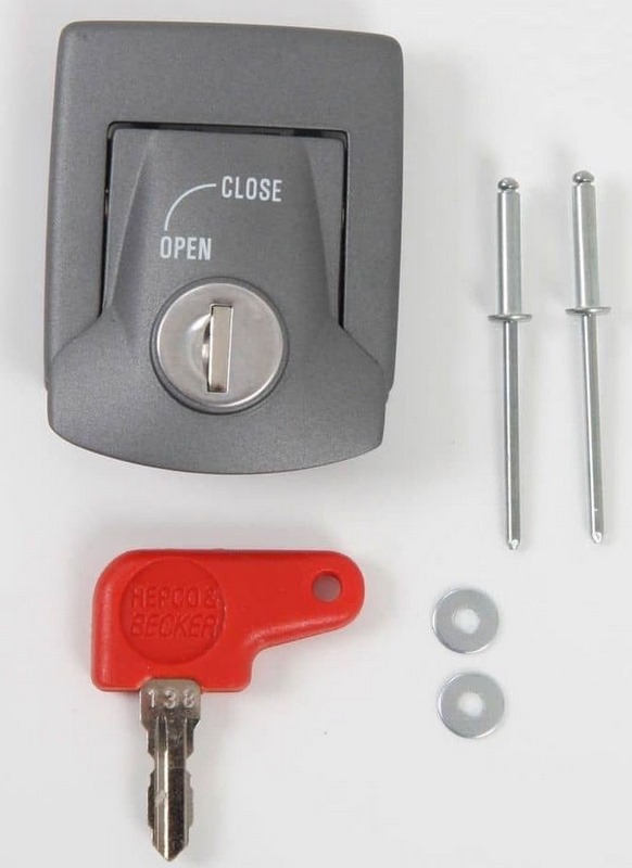 Hepco & Becker / ヘプコ&ベッカー Lid lock - シルバー | 710114 00 09-30｜ワンダーテック
