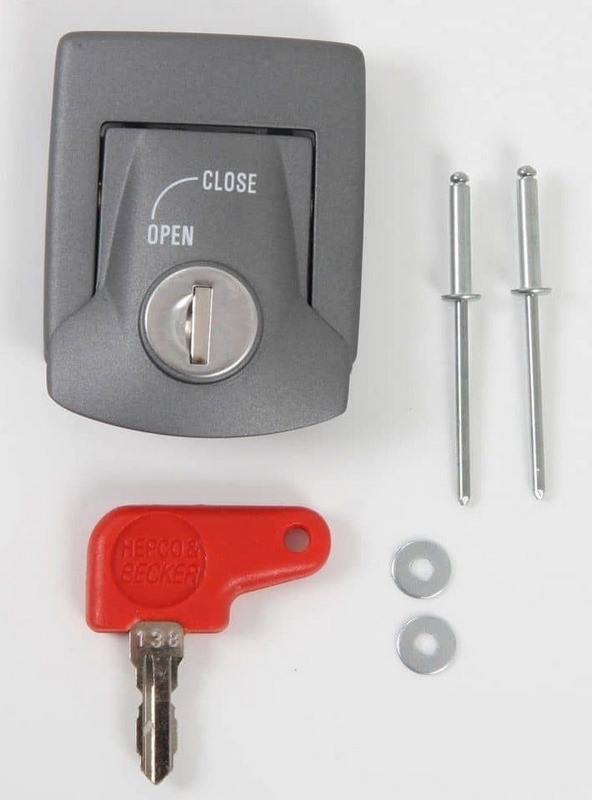 Hepco & Becker / ヘプコ&ベッカー Lid lock - シルバー | 710114 00 09-926｜ワンダーテック