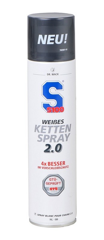 Hepco & Becker / ヘプコアンドベッカー S100 ホワイト チェーンスプレー 400ml | W90 4400 0016