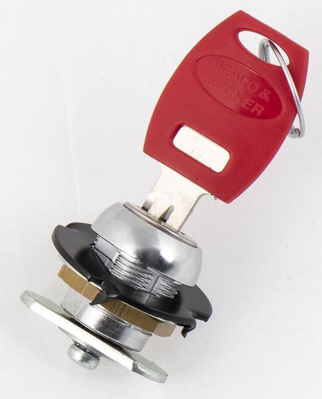 Hepco & Becker / ヘプコ&ベッカー Lid lock-cylinder incl. 1 key for Hepco & Becker / ヘプコ&ベッカー leather bag